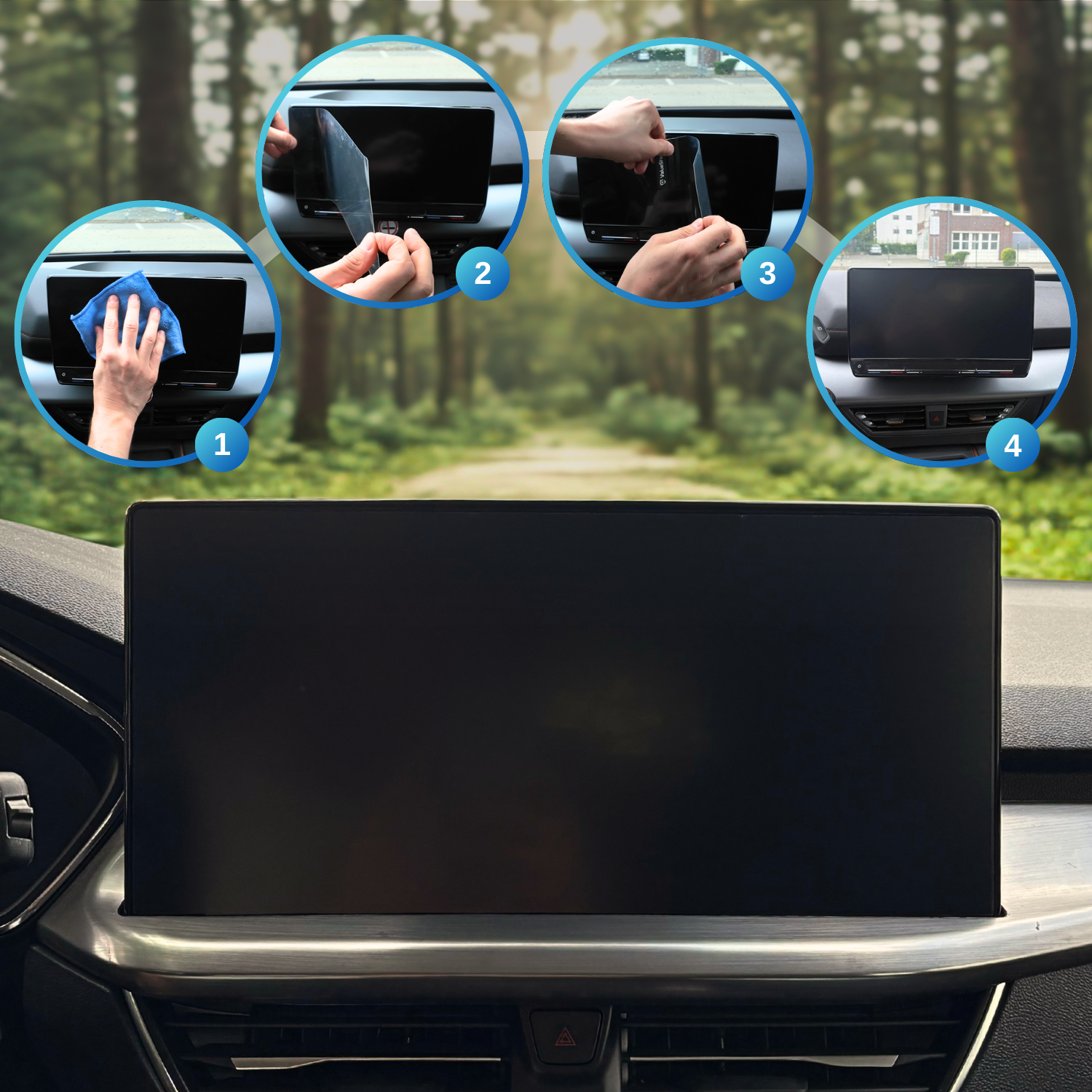 Anti-Fingerprint Displayschutzfolie passend für BMW 4er & M4 G22 2020-2026 (3-Türer Coupe)