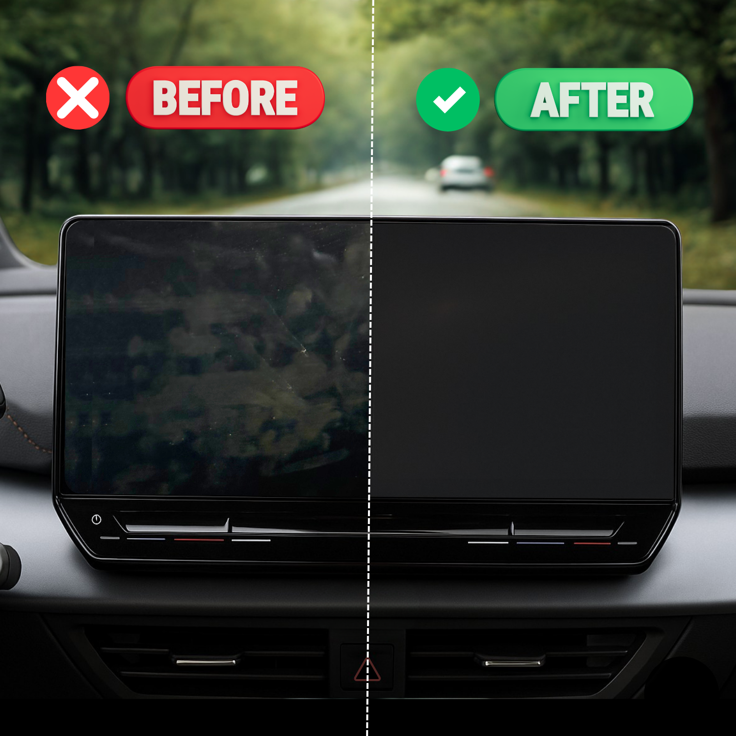 Protection d'écran anti-traces de doigts compatible avec Mercedes Classe E S214/X214 Break 2023-2030 (5 portes)