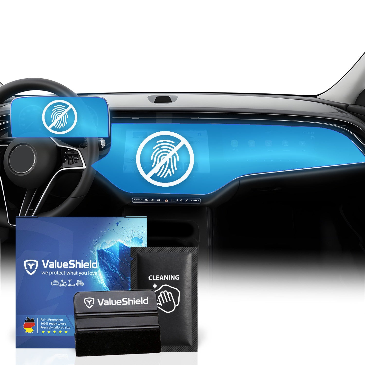 Anti-Fingerprint Displayschutzfolie passend für Mercedes E-Klasse S214/X214 T-Modell 2023-2030 (5-Türer Kombi)