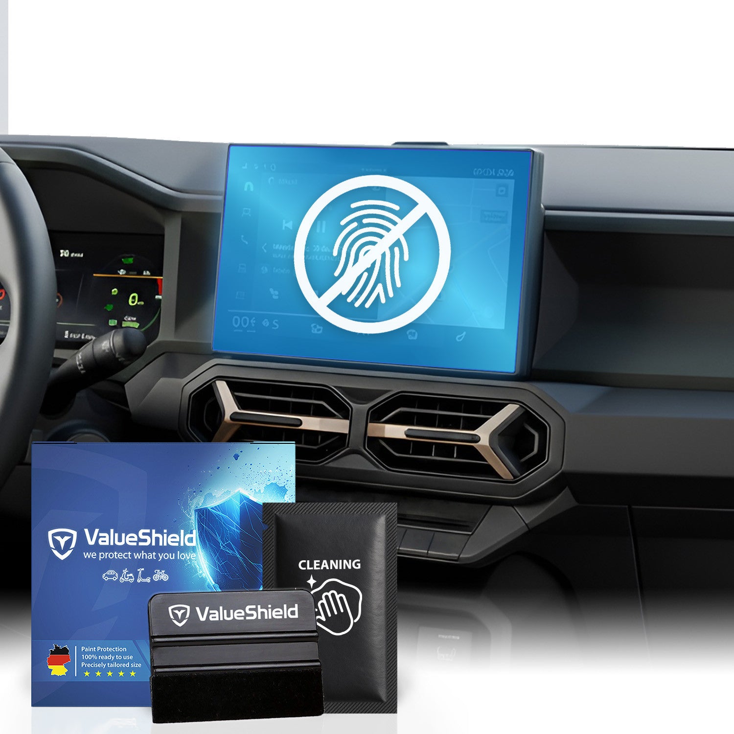 Film de protection d'écran anti-empreintes digitales compatible avec Dacia Bigster 2025-2031 (break 5 portes)