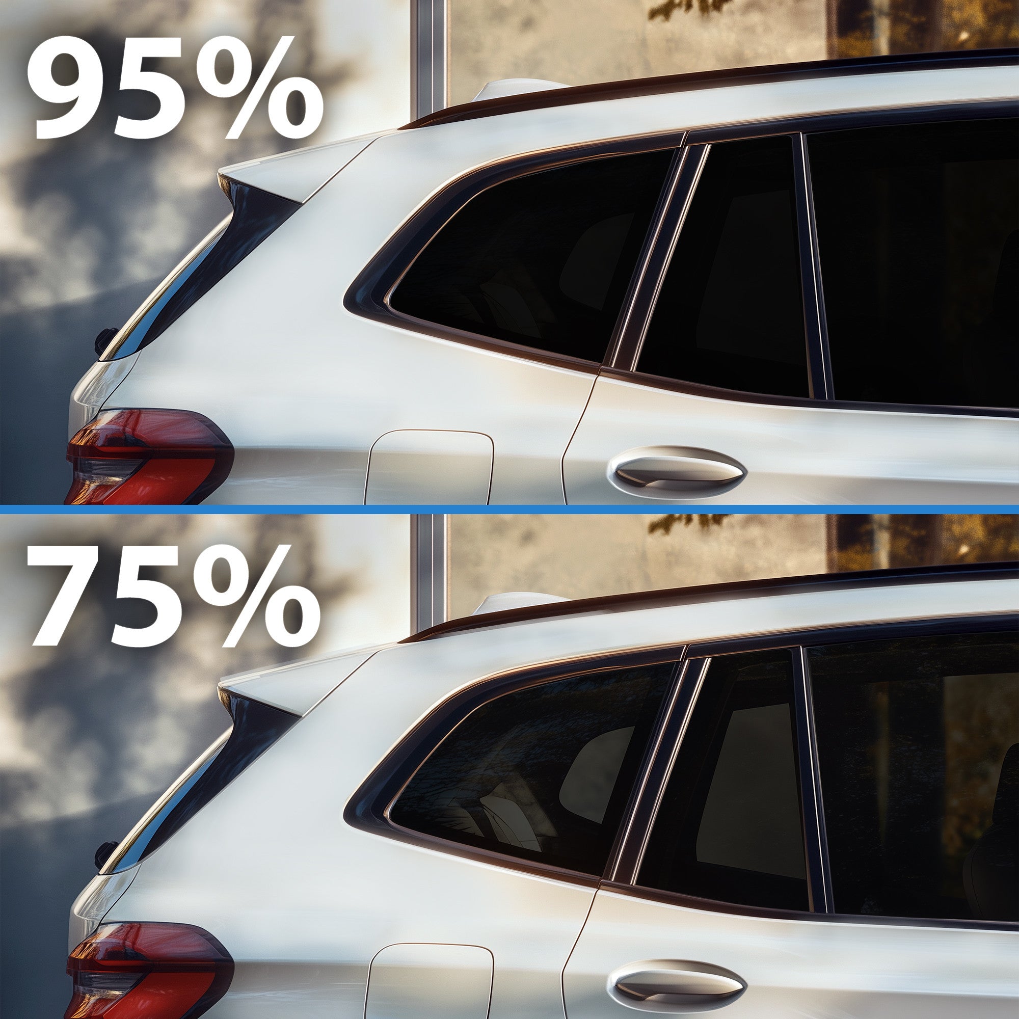 Autoscheiben Tönungsset für Audi Q3 F3 2018-2025 & RS (5-Türer SUV): Fenstertönung Verdunkelung Sonnenschutz