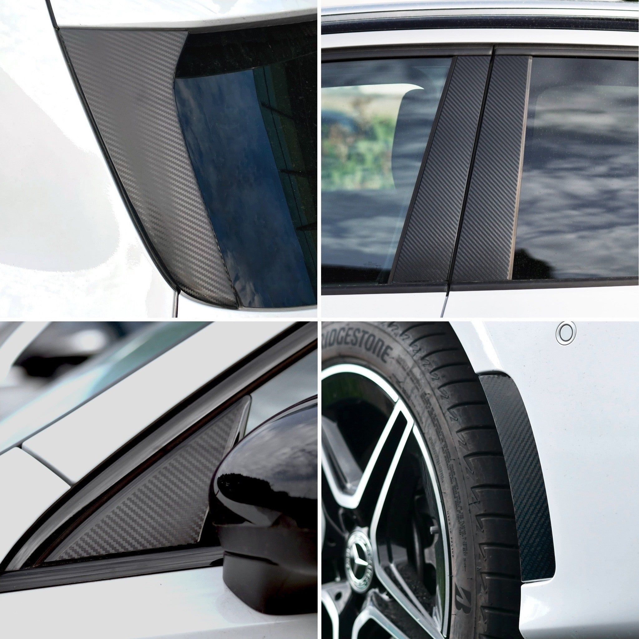 Zierleistendekor passend für VW Golf 7 Variant 2012-2020 (5-Türer Kombi) Blende B-Säule Tür
