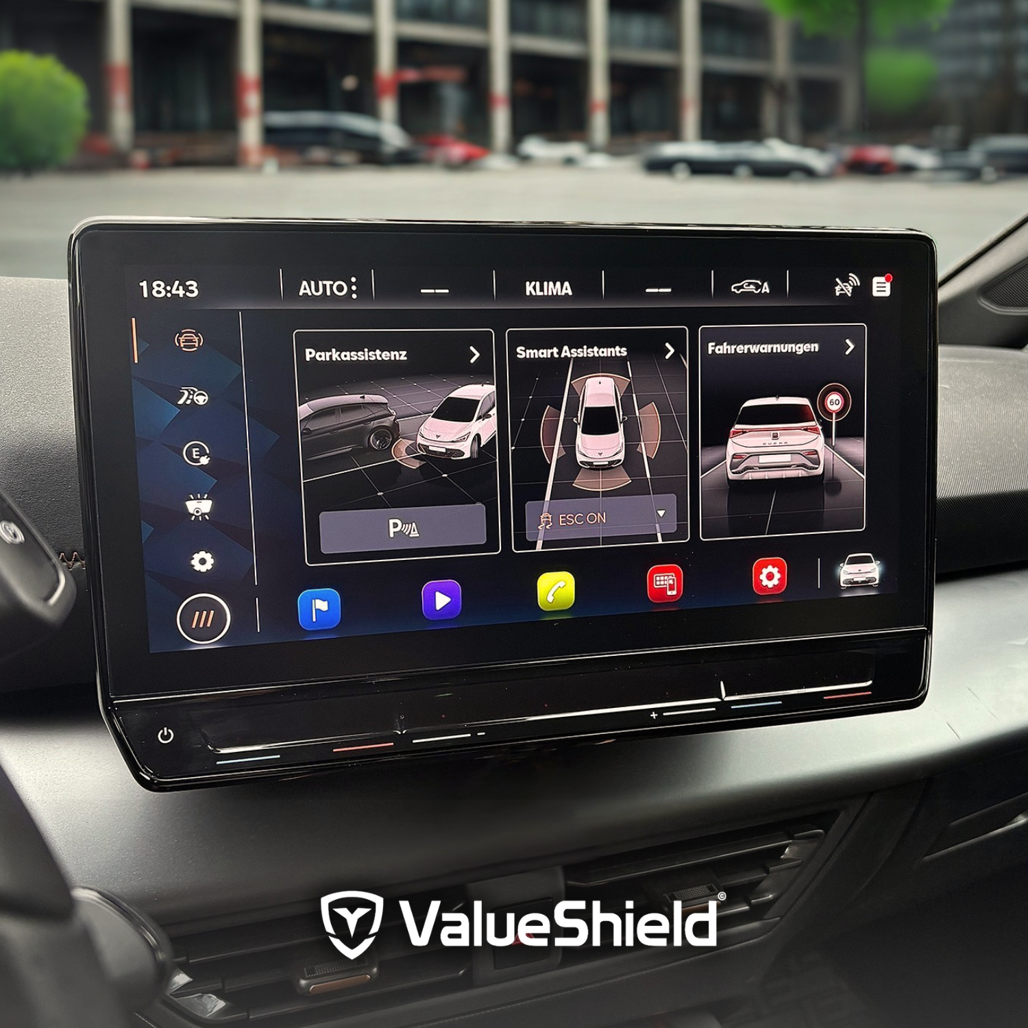 Anti-Fingerprint Displayschutzfolie passend für Mercedes S-Klasse W223 2020-2028 (5-Türer Limousine)
