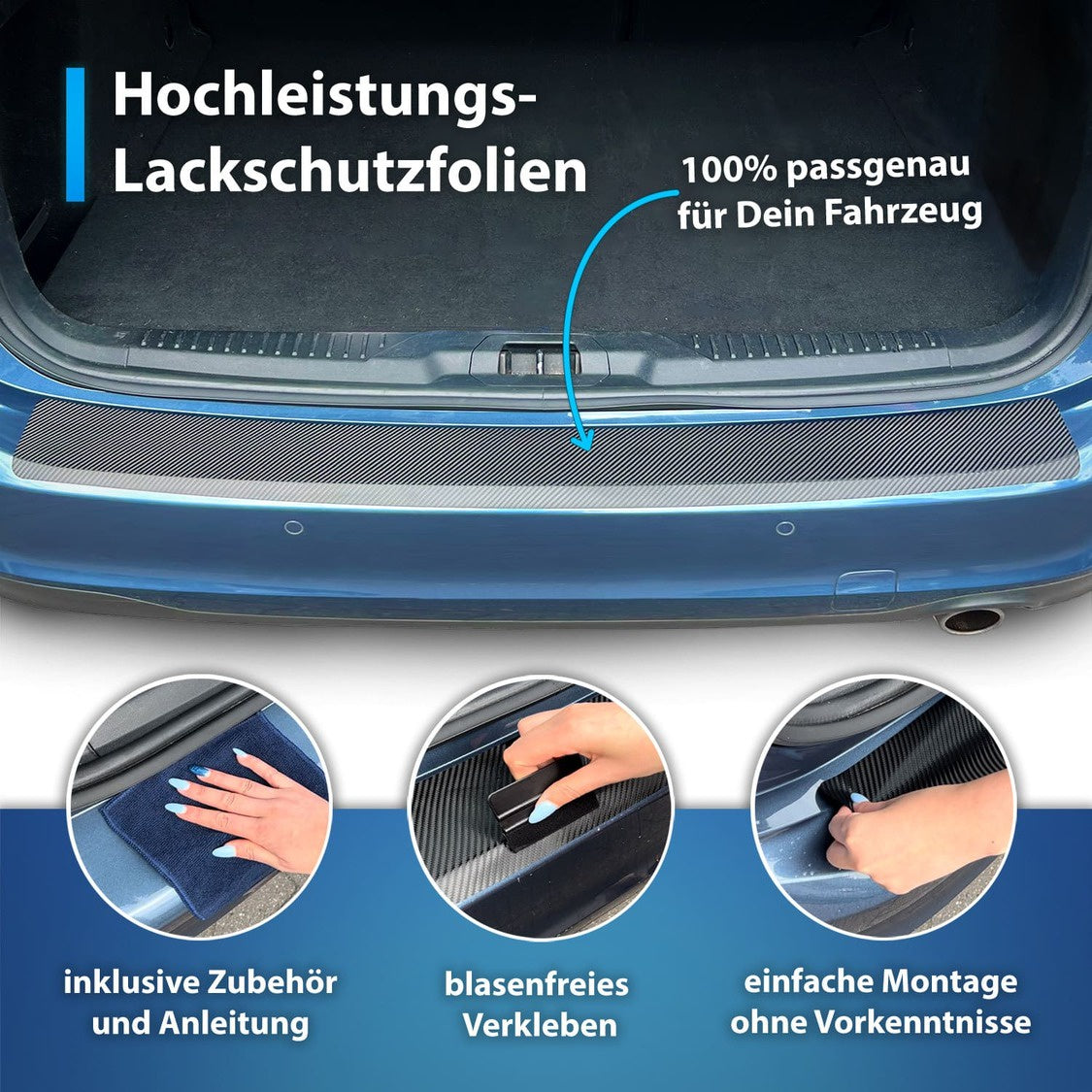 XL Kombiset-Lackschutzfolien passend für Mitsubishi Outlander GN 2021-2027 (5-Türer SUV) + universal Ergänzungsset