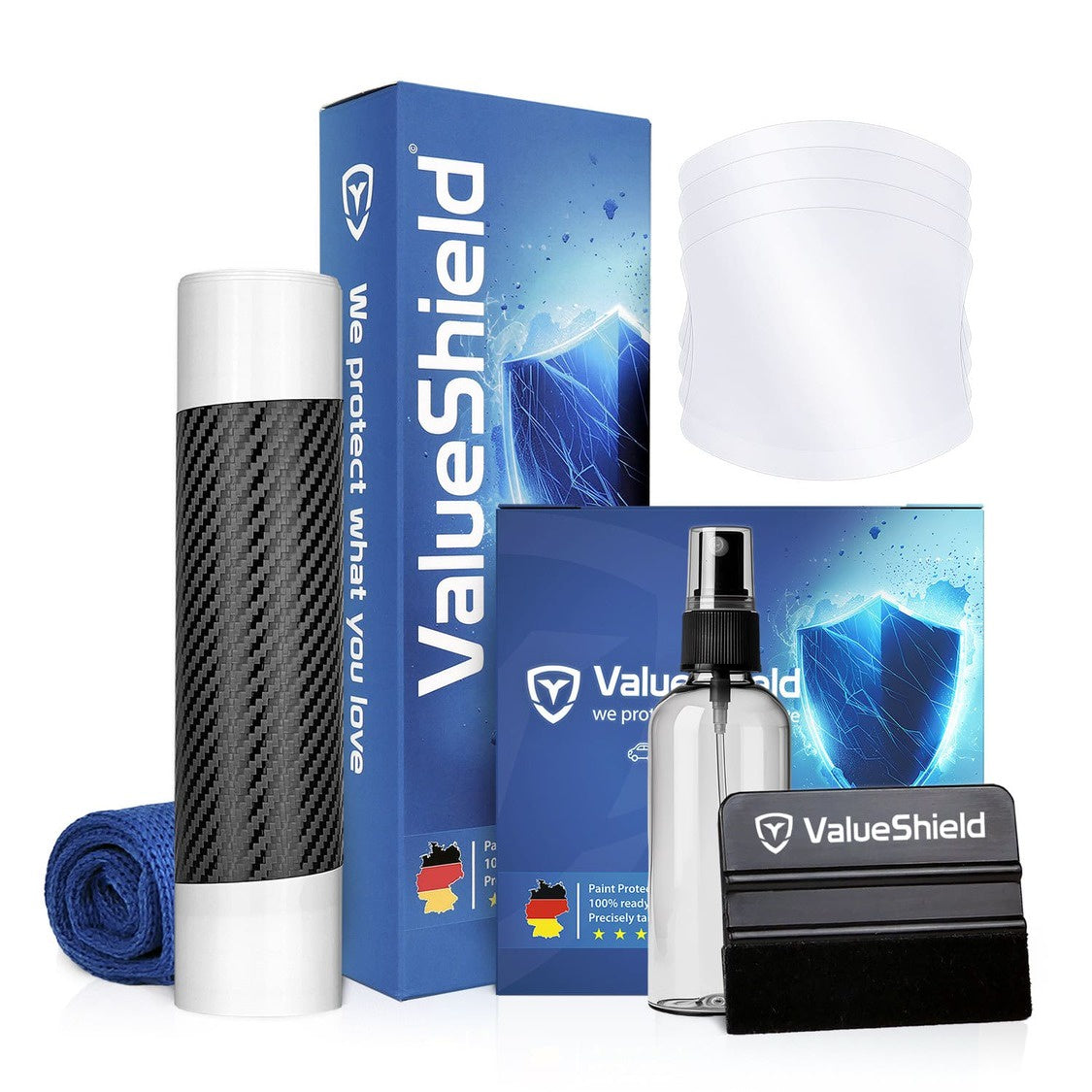 XL Kombiset-Lackschutzfolien passend für Volvo EX90 2024-2030 (5-Türer SUV) + universal Ergänzungsset